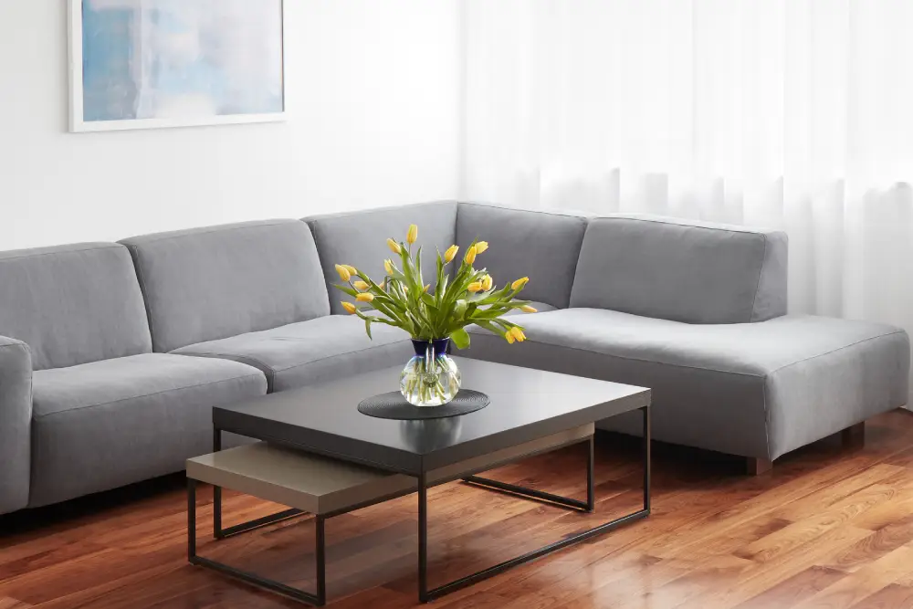 Modern living room, scandinavian interior